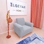 ELGEYAR Jakarlı Bohem 3+3+1+1 Koltuk Örtüsü Takımı - Gri