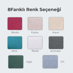 ELGEYAR Likralı Pitikare 3+3+1+1 Koltuk Örtüsü Takımı - Krem