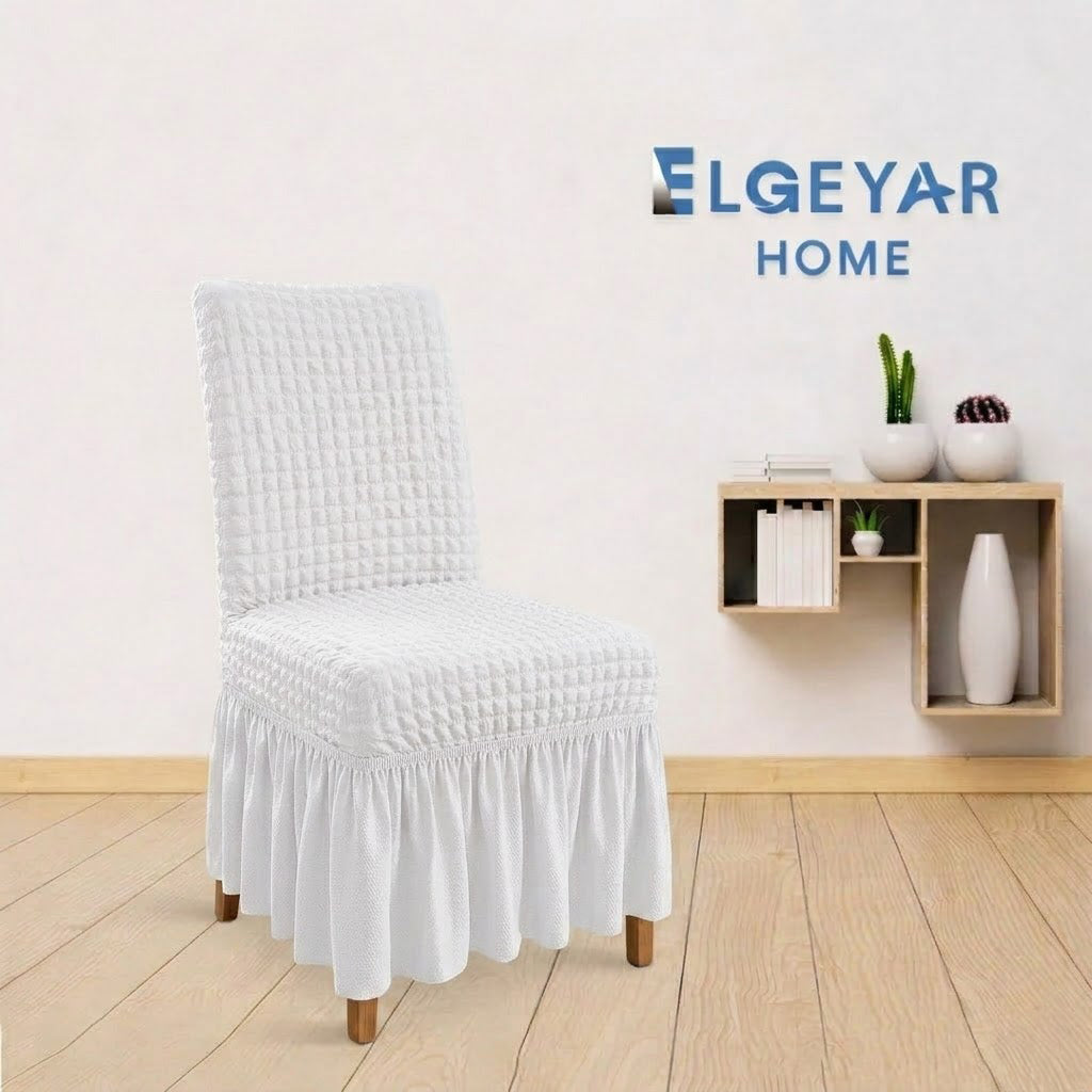 ELGEYAR Bürümcük Sandalye Kılıfı - Beyaz