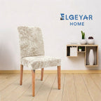 ELGEYAR Kadife Sandalye Kılıfı - Krem