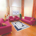ELGEYAR Likralı Pitikare 3+3+1+1 Koltuk Örtüsü Takımı - Bordo