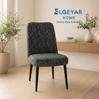 ELGEYAR Oval Ağaç Kabuğu Sandalye Kılıfı - Antrasit