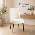 ELGEYAR Oval Bohem Sandalye Kılıfı - Krem