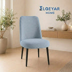 ELGEYAR Oval Likralı Pitikare Sandalye Kılıfı - Gri
