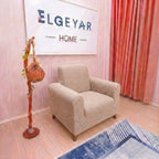 ELGEYAR Sehra Desen 3+3+1+1 Koltuk Örtüsü Takımı - Açık Kahve