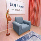 ELGEYAR Sehra Desen 3+3+1+1 Koltuk Örtüsü Takımı - Gri