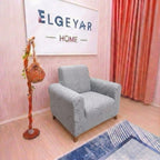 ELGEYAR Sehra Desen 3+3+1+1 Koltuk Örtüsü Takımı - Taş Gri