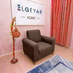 ELGEYAR Sehra Desen 3+3+1+1 Koltuk Örtüsü Takımı - Vizon