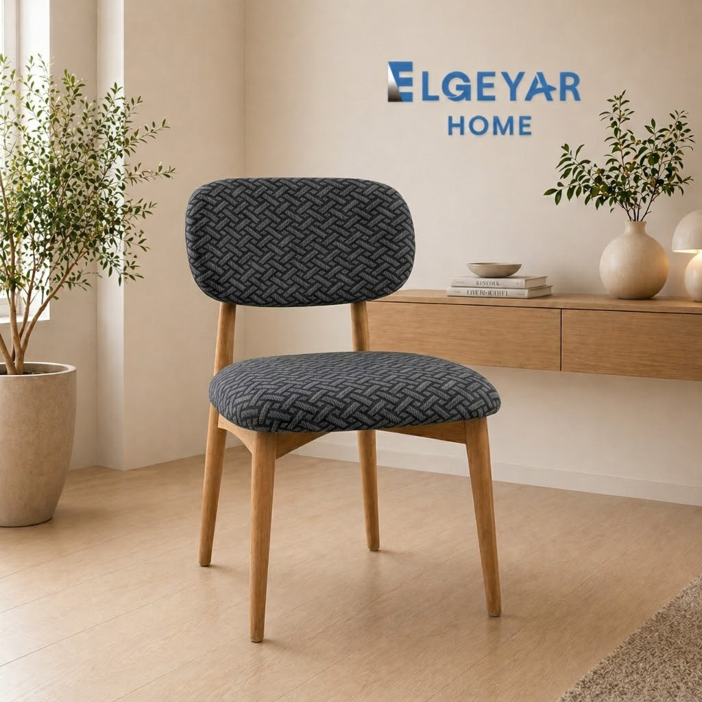 ELGEYAR Tuğla Oval Sırtlı Sandalye Kılıfı - Antrasit